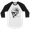 White and black skull shirt